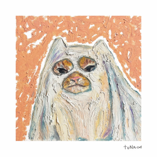 Ghost Cat Mini Print