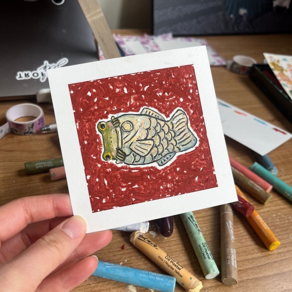 Taiyaki Frog Mini Print
