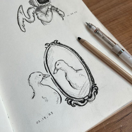 Duck Mirror Sticker