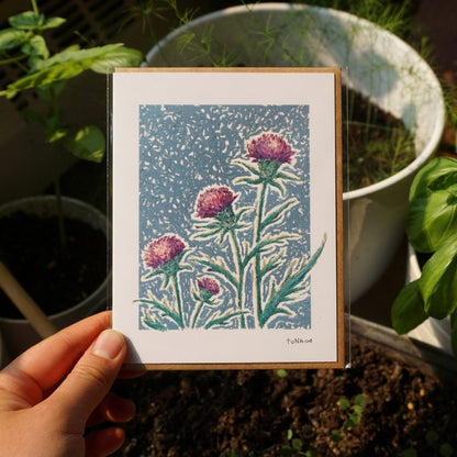 Thistle Art Card