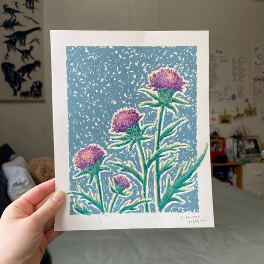 Thistle Art Card