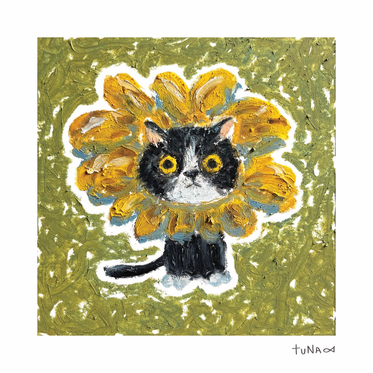 Flower Cat Mini Print