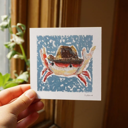 Cowboy Crab Mini Print