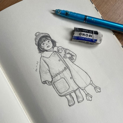 Girl & Goose Mini Print