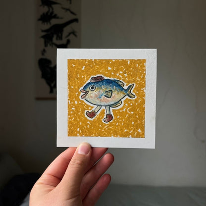 Leggy Fish Mini Print