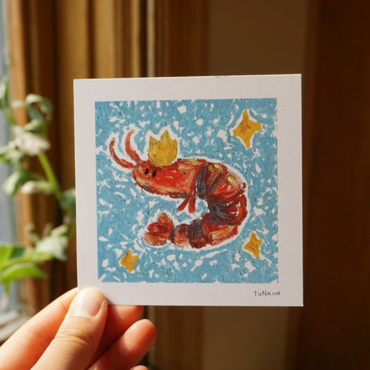 Shrimp King Mini Print