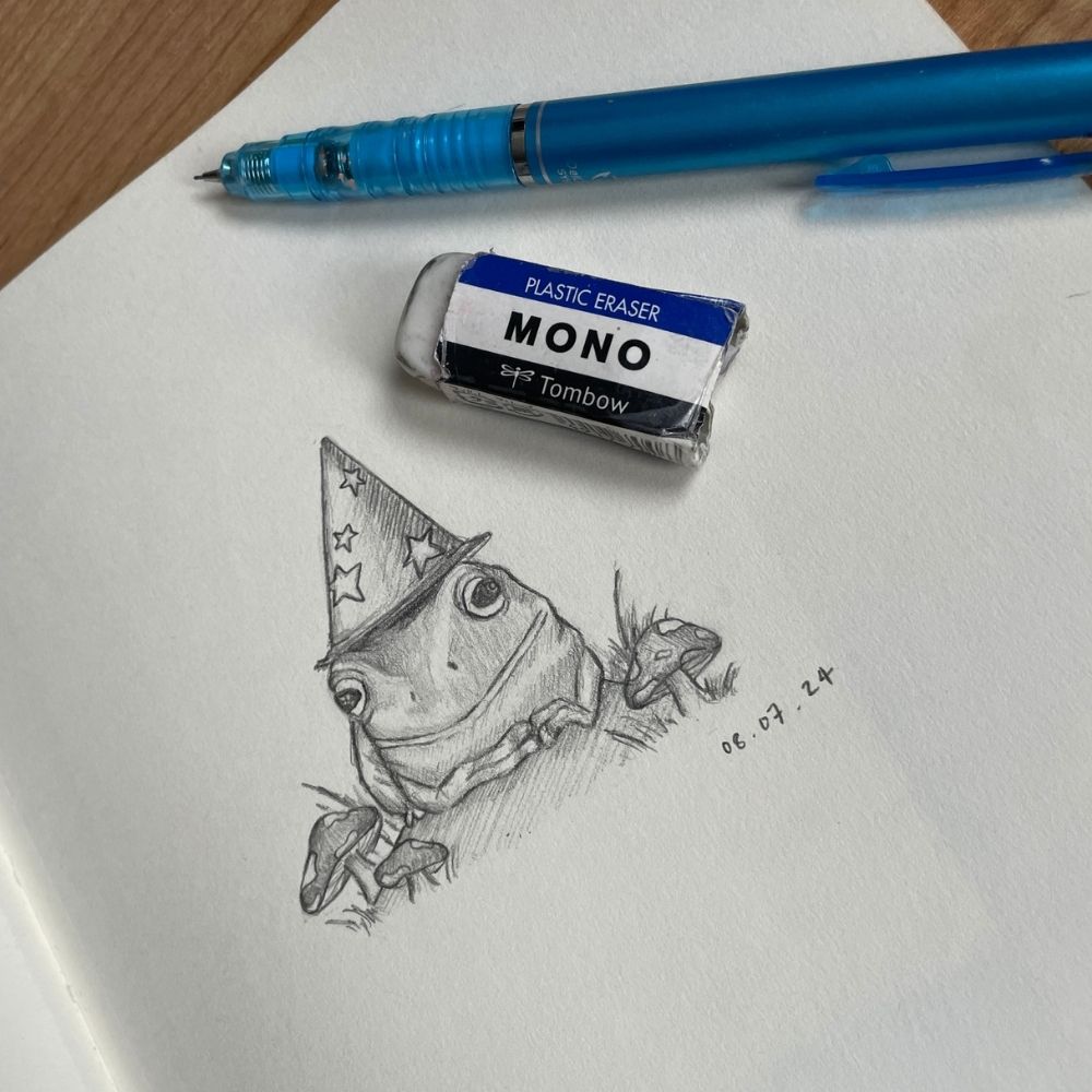 Wizard Frog Mini Print
