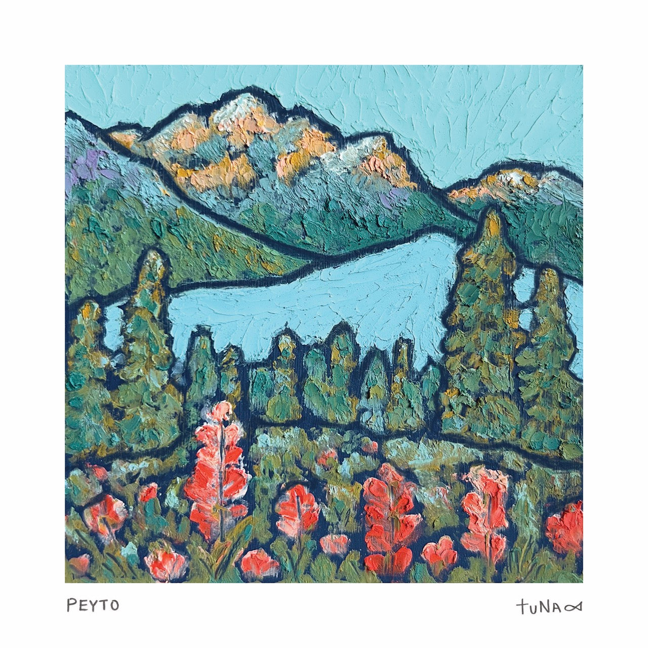 Peyto Lake Mini Print
