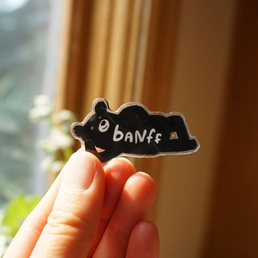 Banff Bear Acrylic Pin