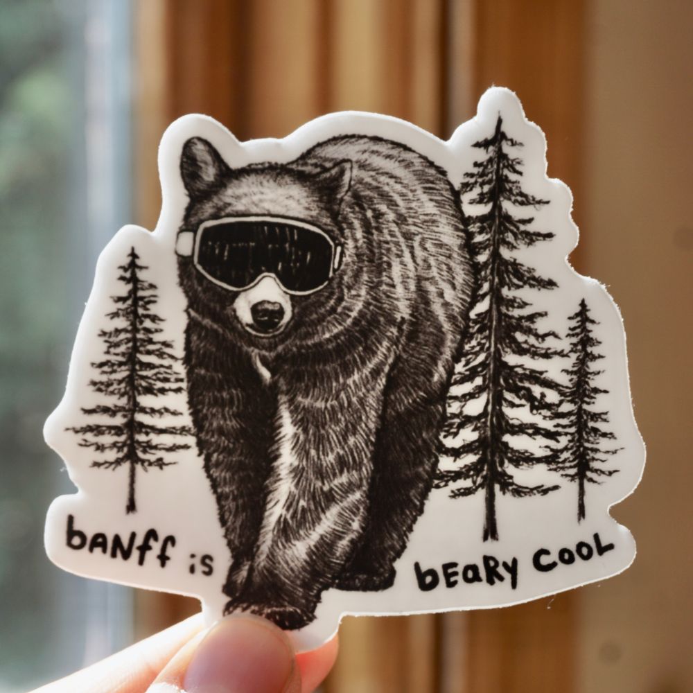 Banff Is Beary Cool Sticker