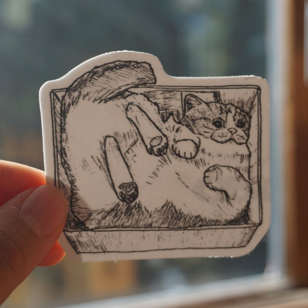 Liquid Cat Sticker