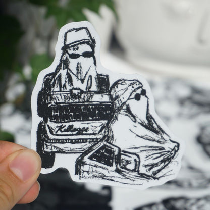 Vibin' Ghosts Sticker