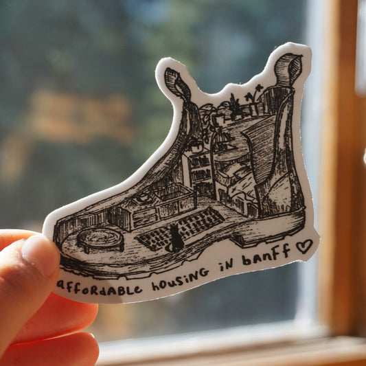 Affordable Housing in Banff Sticker
