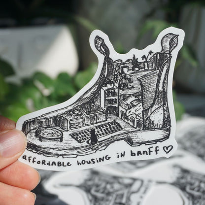 Affordable Housing in Banff Sticker