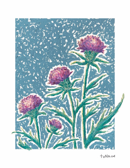 Thistle Art Card